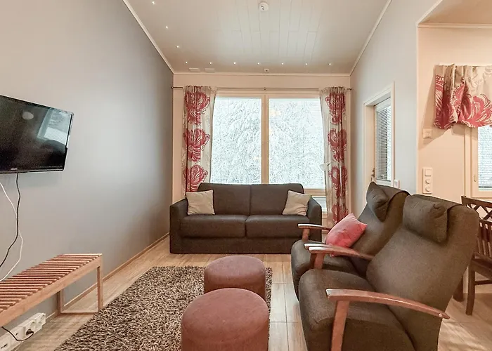 Kotomaenty 4, Rukan Luonnon Keskellae - Sauna, Wifi, Sisaeltaeae Siivouksen Apartamento Kuusamo